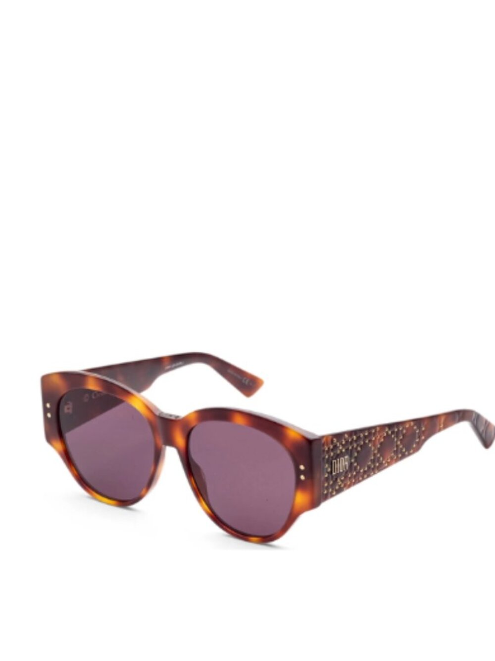 Christian Dior Lady Women's Brown Round Sunglasses Brown Frame/ Grey Shades